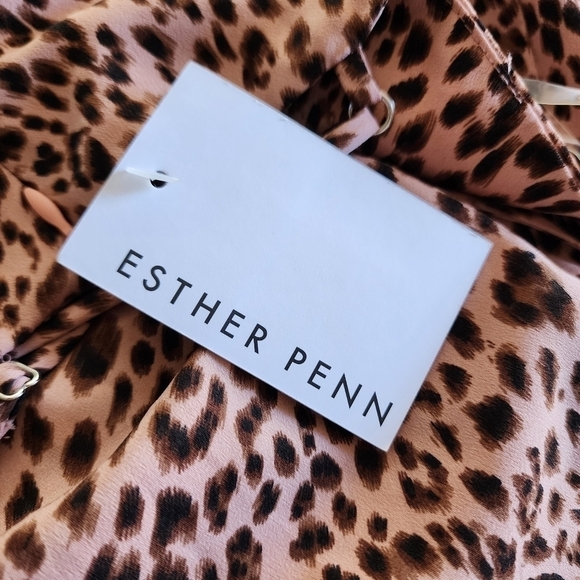 ESTHER PENN SPAGHETTI STRAP ANIMAL PRINT DRESS - Picture 7 of 7